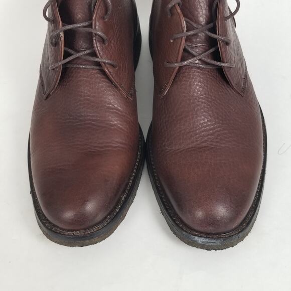 Johnston &‎ Murphy Boots Chukka Ankle Mens 9.5M Copeland Brown Sheepskin Leather main image 10